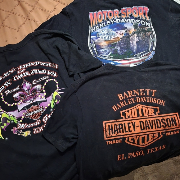 Harley davidson t shirt bundle ( large) mens - Picture 2 of 2